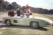 Jerry Lewis im Roadster